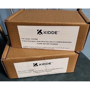 NEW - Set of 2 Kidde Carbon Monoxide Detector Battery Powered CO Alarm with LED